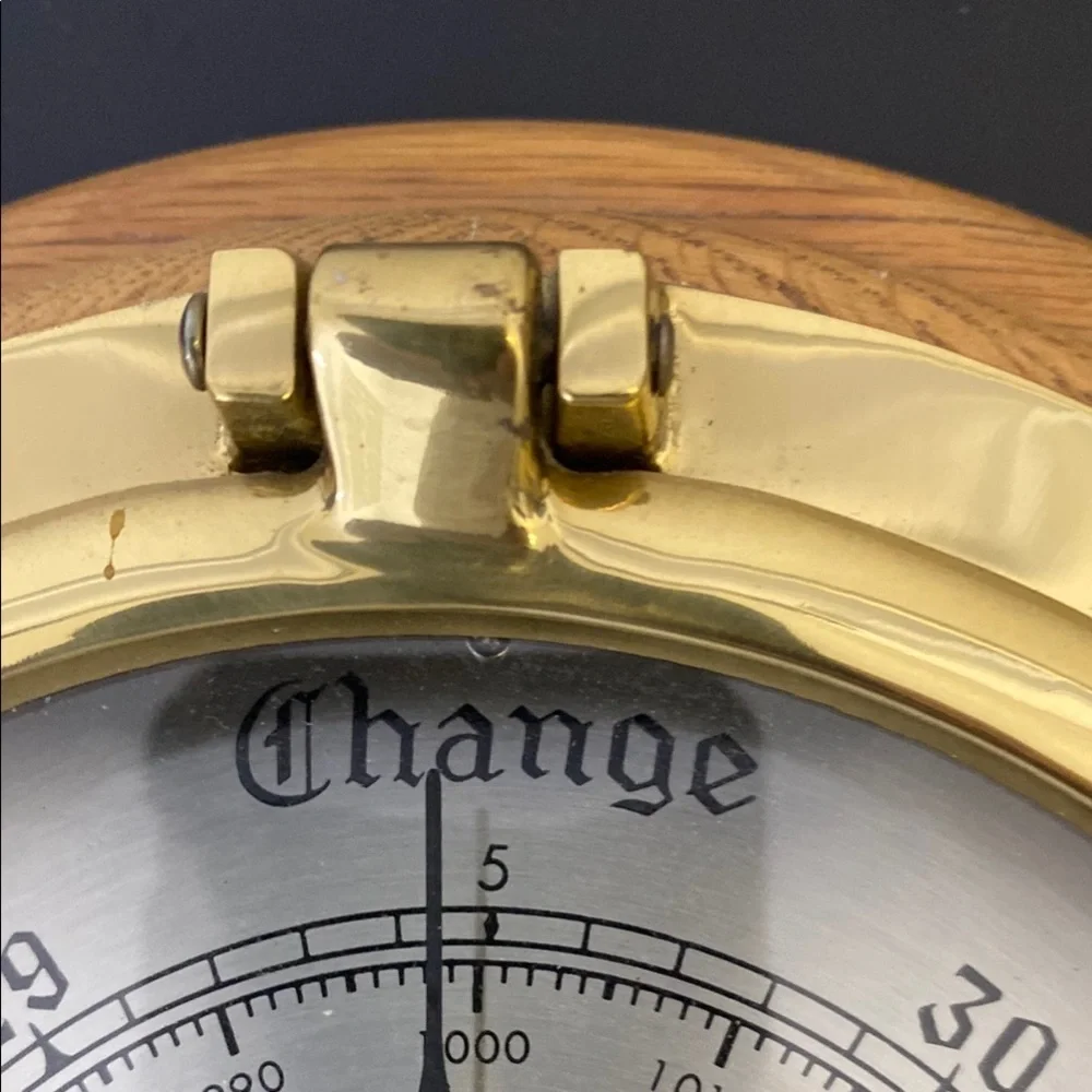Bey-Berk Gold and Silver Wall Barometer